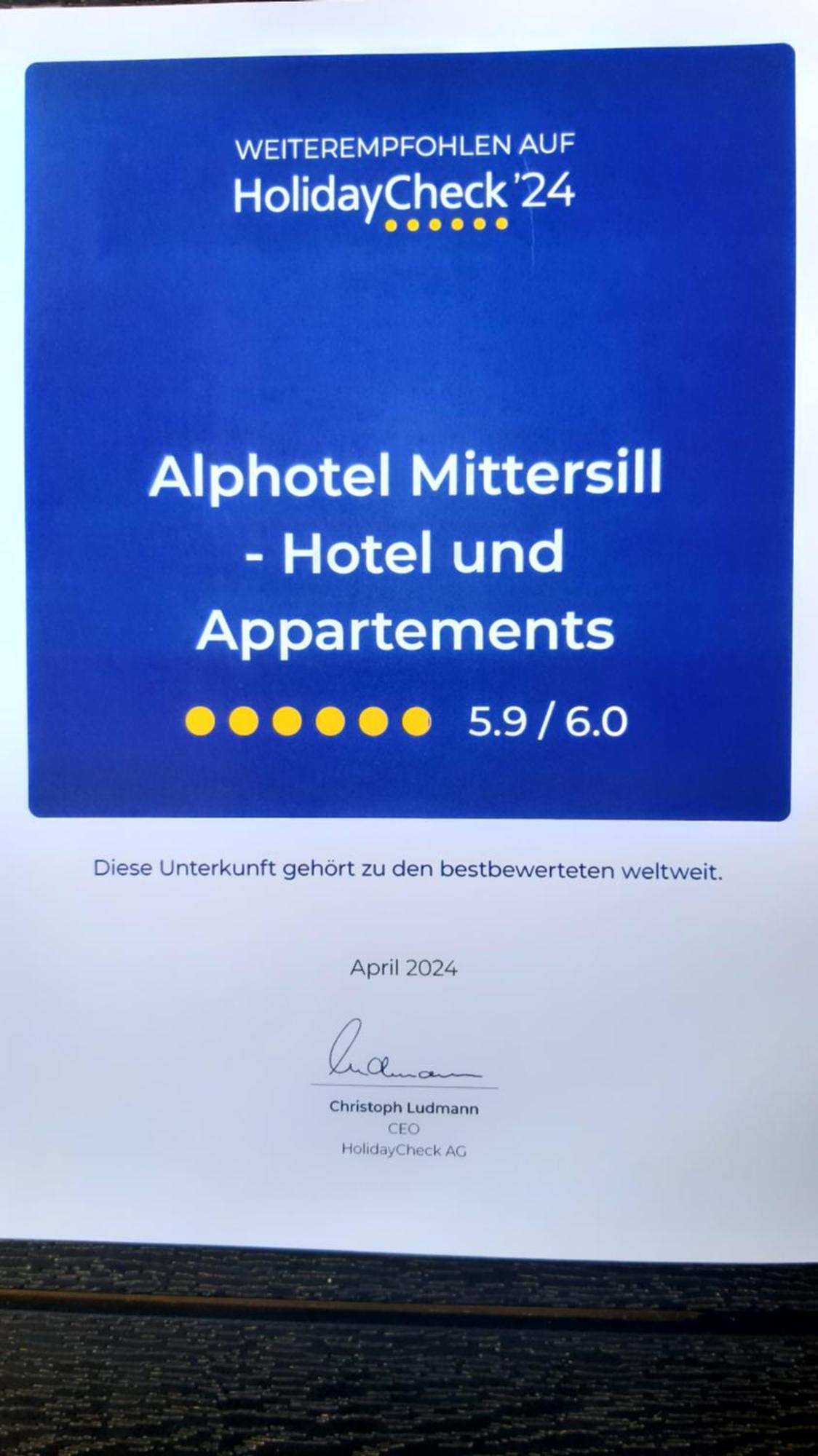 Alphotel Mittersill # Inklusive Sommercard # Exteriör bild